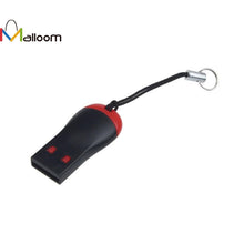 2PCS Computer Drives USB 2.0 Mini Micro SD T-Flash TF M2 Memory Card Reader
